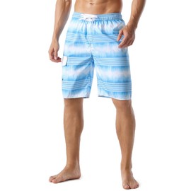 unitop Swim Trunks Men Hawaiian Swim Trunks Mens Blue Swim Trunks Men 32