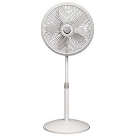 Lasko 1820 White 18 Inch Adjustable Elegance and Performance Pedestal Fan