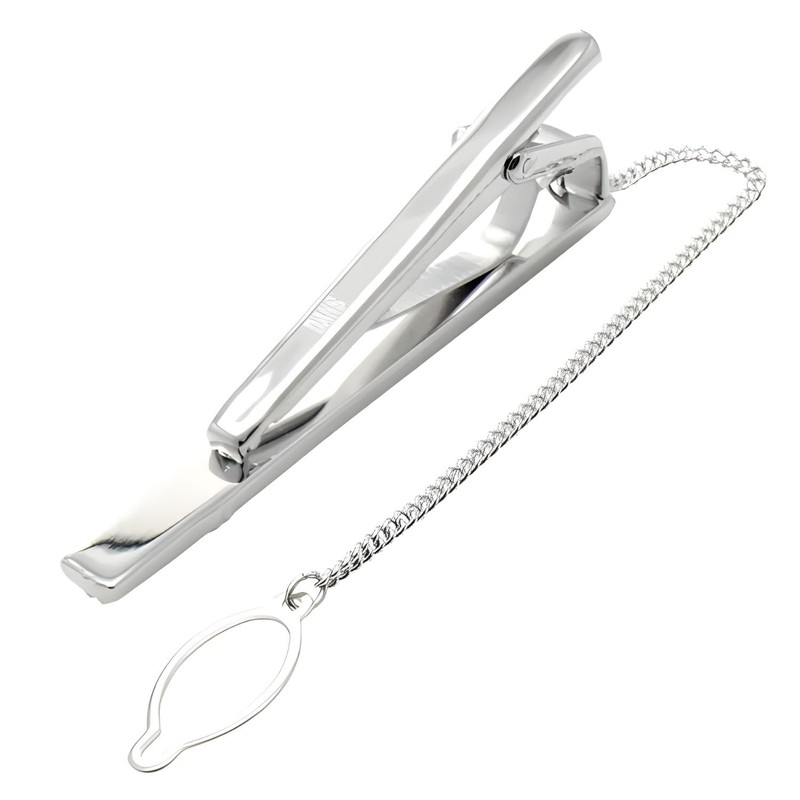 DAKS Ducks se-da038 Black Diamond Cut Tie Clip, Brass, No