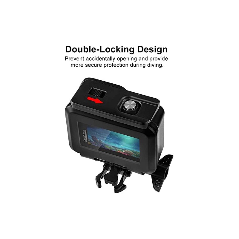 Waterproof Case Compatible with GoPro Hero 13/12/11/10/9 Black, 60M/196FT Underwater