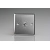 Varilight 1-Gang 10A 1- or 2-Way Toggle Switch Brushed Steel