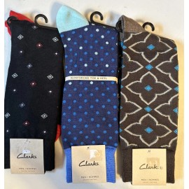Clarks 3 Pair Clarks Men’s Crew Socks Casual Dress Socks One Size