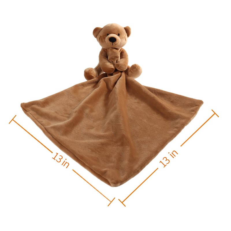 Apricot Lamb Bear Blanket Cute Comforter Soft Loveys for Baby