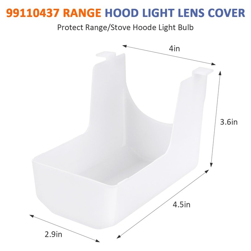 SAQXK 1pcs 99110437 Range Hood Lens, Compatible with Bro-an Nu-tone