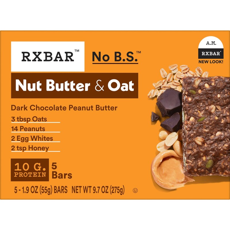 RXBAR Nut Butter and Oat Protein Bars, Protein Snacks, Snack