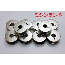 JUKI Bobbin for Professional Sewing Machine (Spur Series) (Made in Japan) 10 pcs. Also can be used for brother, janome, singer, baby rock, industrial (single needle stitching, medium pressure)