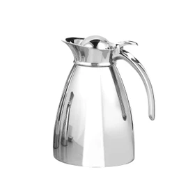 Esmeyer 077 Insulated Flask 1 L Empire 18/8 Stainless Steel, Double Walled, Unbreakable, Dishwasher Safe Stainless Steel, Silver