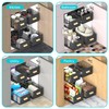 Pull out Cabinet Organizer Fixed with Adhesive Nano Film, Simple