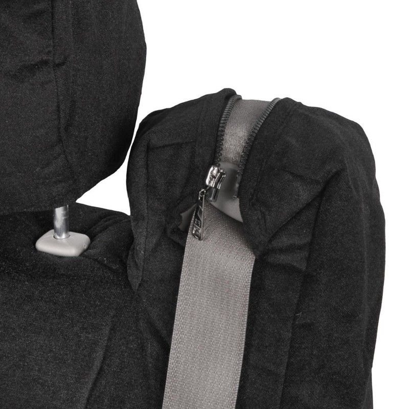 BDK Velour Fabric 2-Pack Front Seat Covers for Pick-Up Trucks,