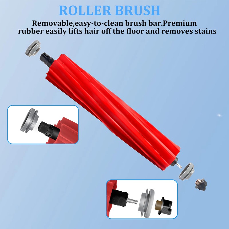 Rubber Main Brush Replacement for Roborock S7 Series, Q Revo