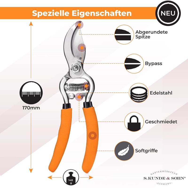SKS 6 Tradition - Forged Secateurs - Pruning Shears &