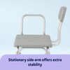 Medline Transfer Bench for Bathtubs and Showers, Adjustable Shower Bench
