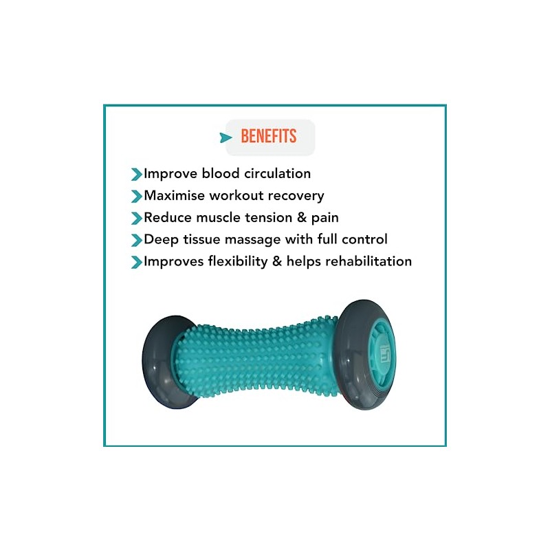 Urban Fitness Equipment Unisex' s Ufe Foot Massage Roller, Blue,