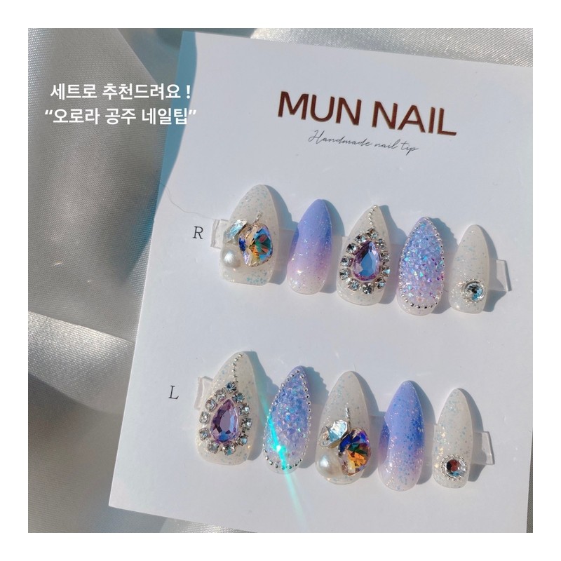 MunNail Aurora Pedi Tip - No. 9 / MunNail 오로라