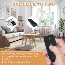 Jegoteer Remote Control Finder, Pack of 4 Find My Keys Device | Stick on Remote Finder Be