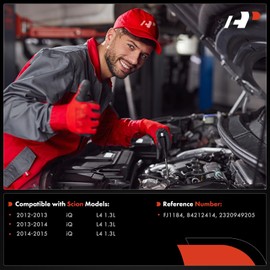 A-Premium Set of 4 Fuel Injectors Compatible with Scion iQ 2012 2013 2014 2015, 1.3L, Replace# 2320949205