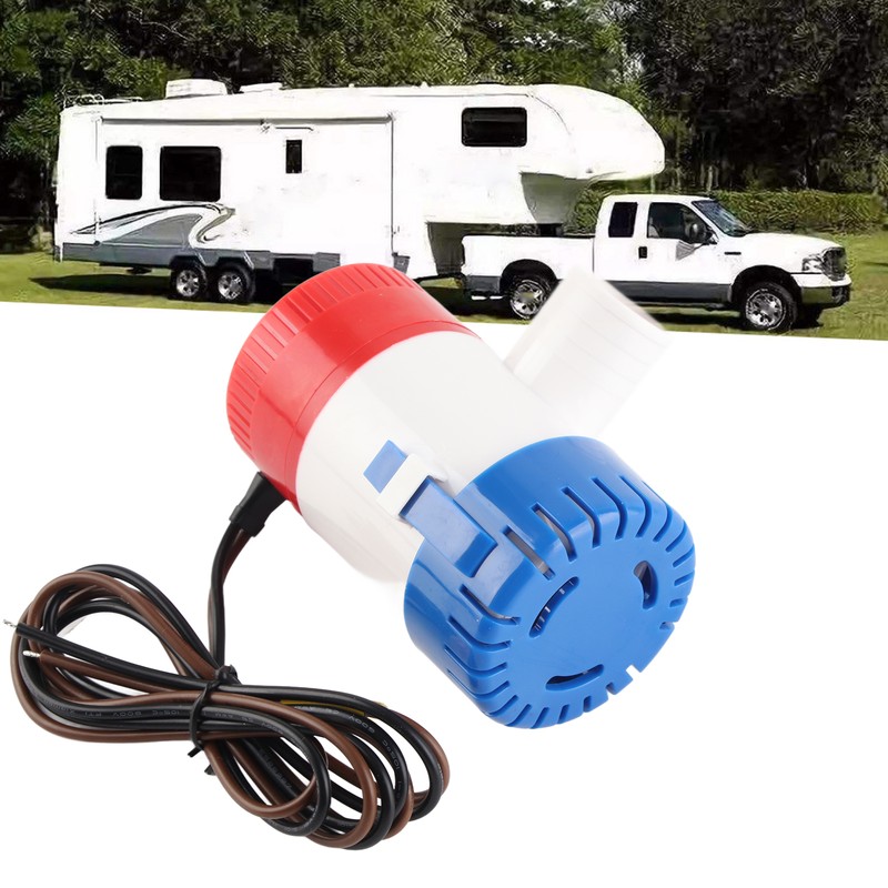 1100GPH 12V Submersible Bilge Pump Nonautomatic Marine Boat Water Pump
