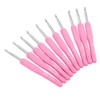 10pcs Crochet Hooks Kit Ergonomic Silicone Handles Crochet Hooks 6MM