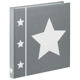 Hama Skies Jumbo Album with 60 Pages, for 240 Photos 10 x 15 cm Format, Star Motif Photo Book, 30x30 cm