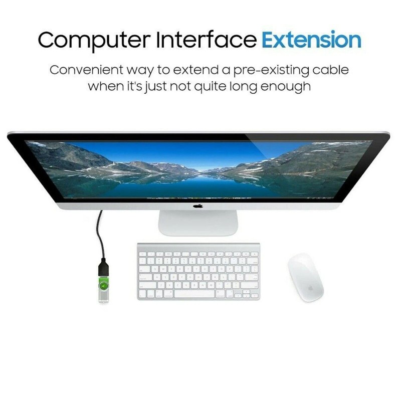spinner.stores High-Speed USB to USB Extension Cable USB 2.0 Adapter