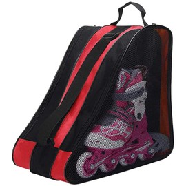 Peyorom Skate Bags, Great for Roller Skates, Ice Skates, Quad Skates, Inline Skates, Rollerblade, Figure Skates, Ice Hockey Skate - Skate Accessories for Kids and Adults (Red)