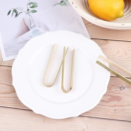 100 PCS Bamboo Tongs Mini Bamboo Tongs for Toast Catering Buffet or Home Use