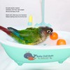 CCYLEZ Bird Bath, Electric Parrot Automatic Bath with Tap, Automatic