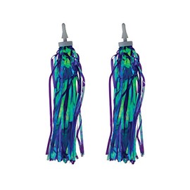 Fenix Cycles Bicycle Grip Streamers Laser Tassels Bike (Purple)