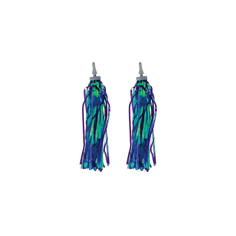 Fenix Cycles Bicycle Grip Streamers Laser Tassels Bike (Purple)