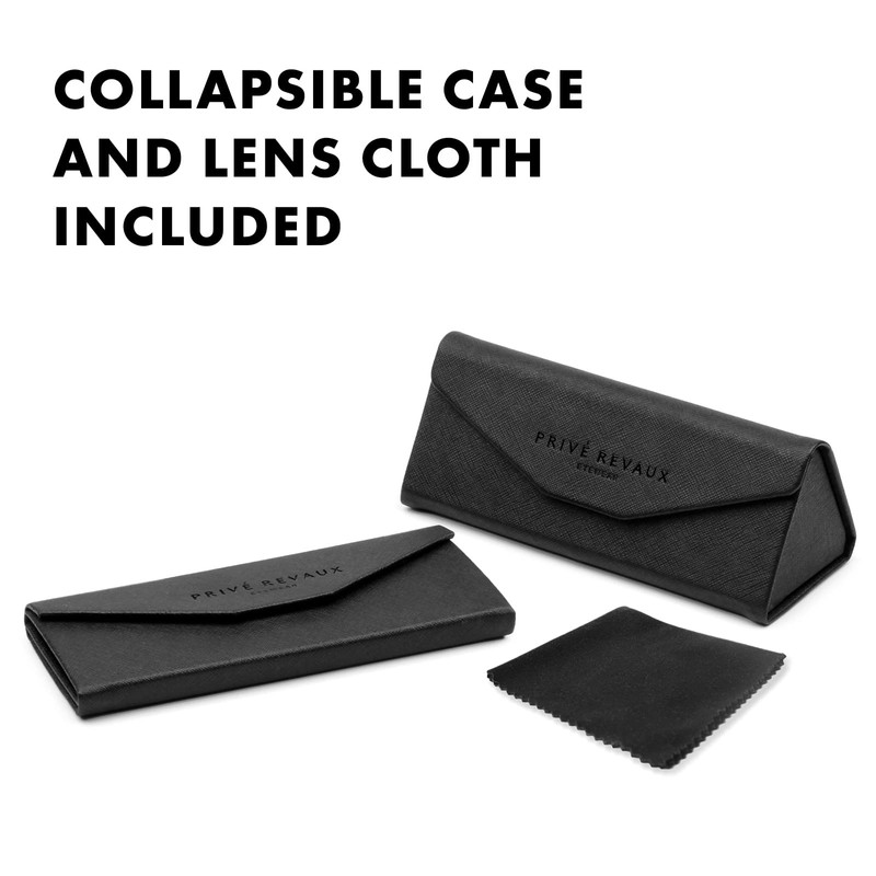 Prive Revaux The Paris Rectangular Sunglasses – Handcrafted, Polarized, 100%