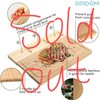 ORIDOM Bamboo Cutting Board Wood Chopping Board Double Sided Charcuterie