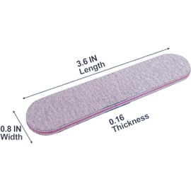 VJSSUJK ProNail 20-Pack Double Sided Nail Files 100/180 Grit Reusable Emery Boards for Salon, Home & Pet Care