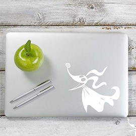 Yoonek Graphics Christmas Nightmare Zero Decal Sticker for Car Window, Laptop and More. # 1052 (6" x 6.5", White)