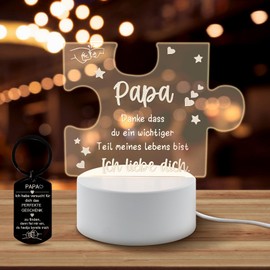 TaimeiMao Gift for Dad, Dad Gift, Birthday, Lamp Night Light, Dad Father, Men, Birthday Gift, Father's Day Gifts, Dad Keyring, Father's Day Gift Ideas