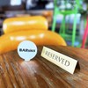 Golden Metal Table Top Reserved Sign for Restaurants, Wedding, Ceremony