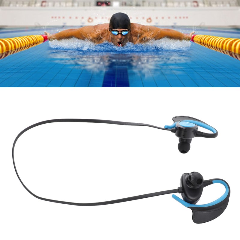 Swimming Headphone Bluetooth Wireless IPX8 Waterproof Intelligent Voice Prompt Noise