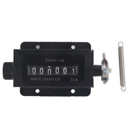 Gonetre 10 * 5 * 4 Digital Counter Mechanical Counter with Lever D94 S 0 6 Digit Punch Counter R Table Mechanical Pulling Counter