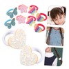 Baluue 5 Pairs Glitter Sparkle Hair Ties for Elastic Ponytail