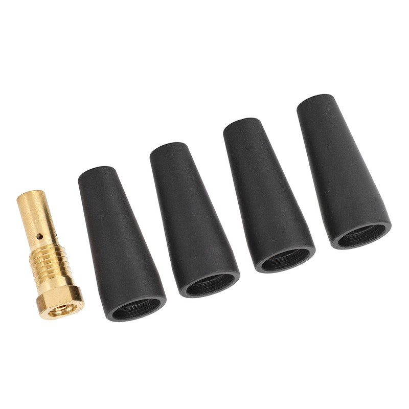 4Pcs PTFE Flux Core Gasless Nozzle 1Pcs Brass Gas Diffuser