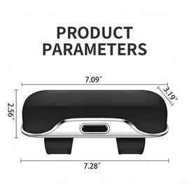 GDQ Car Sunglass Holder Eyeglass Holder Car Visor Glasses Case Sunglasses Holder for Car|Press Silent Shockproof Dustproof (Black)