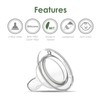 Maymom Silicone Nipple Slow Flow, 4pc; Compatible with Spectra/Motif Luna/Maymom