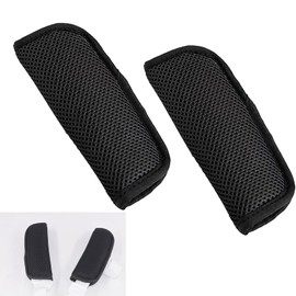 2 Pack Seat Straps Shoulder Pads for Toddler Kids,Pushchair Strap Covers,Soft Seat Strap Pads for Pushchair, Stroller,High Chair(Black)