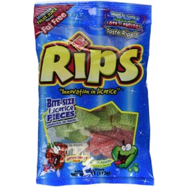 Rips Assorted Licorice Pieces, 4 Ounce (Pack of 12)