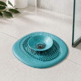 Anti-Blocking Drain Strainer for Bathroom & Kitchen - Flexible TPR Hair Catcher for Shower, Bathtub & Sink