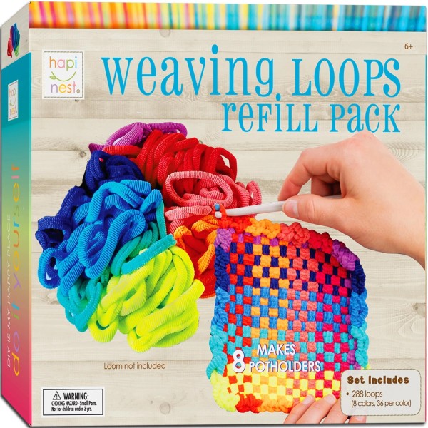 Hapinest Loom Bands Kit - Weaving Loom Refill Loops for