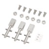 3pcs Toggle Switch Matte Chrome Coating Heavy Duty Toggle Flick