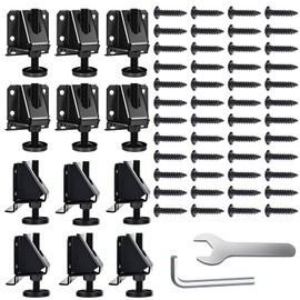 Heavy Duty Leveling Feet, 12 Pack Adjustable Furniture Levelers with 3960LB Capacity, 2" Height Adjustment, No-Flip Furniture Installation – Hex Nut Design for Flawless Leveling
