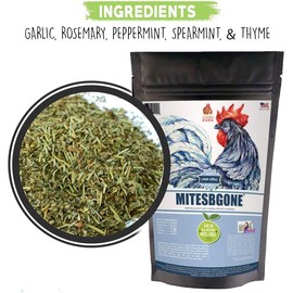 MitesBGone Herbal Blend For Nesting Boxes Or Dust Baths To Repel Mites - SIZE: 8 Pounds