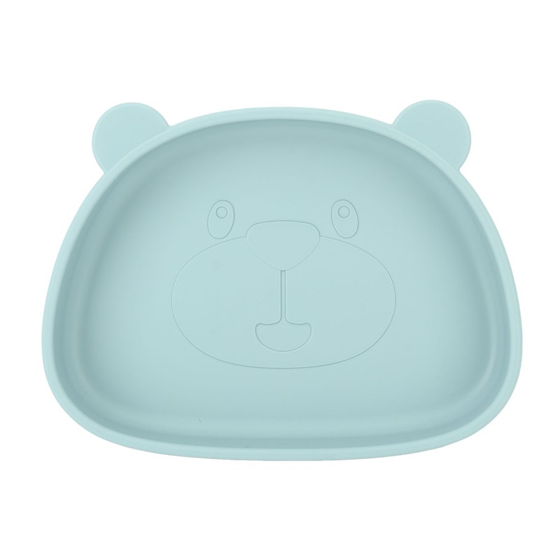 4pcs Children Plate Utensils Set Silicone Suction Bowls Set Toddler