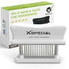 Kitchen Meat Tenderizer Tool, Easy to Use & Clean 48-Blades Stainless Steel - No More Hammer Or Mallet pounding